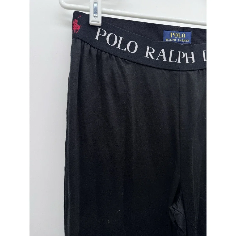 Polo Ralph Lauren Men's Black Mercerized Cotton Jogger Sleep Pants Small NWT